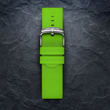 PURE Green Strap, Silver Buckle