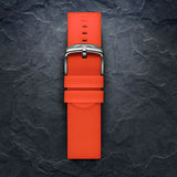 PURE Red Strap, Silver Buckle