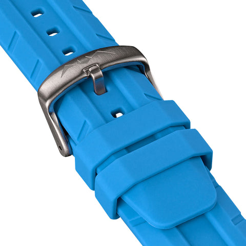 OCEAN Blue Strap, Silver Buckle