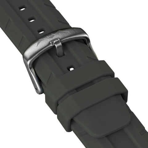 OCEAN Dark Gray Strap, Silver Buckle