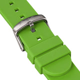 PURE Green Strap, Silver Buckle