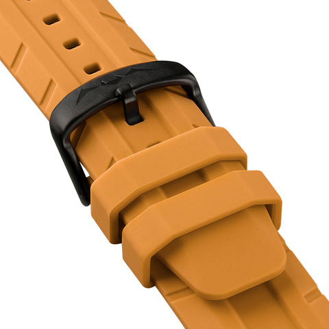 OCEAN Orange Strap, Black Buckle