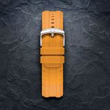 OCEAN Orange Strap, Silver Buckle