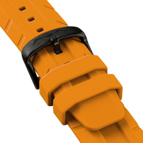 OCEAN Dark Orange Strap, Black Buckle