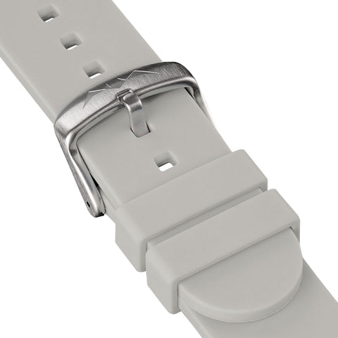 PURE White Strap, Silver Buckle