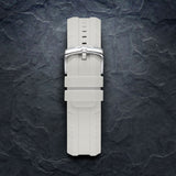 OCEAN White Strap, Silver Buckle